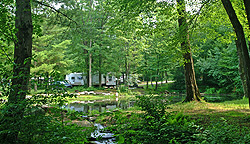 Pond sites at an NCA Member Campground in Connecticut!